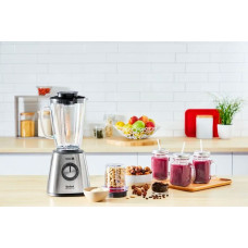 Блендер Tefal стаціонарний BlendForce II 800Вт, чаша-1750мл, скло, сріблясто-чорний