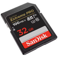 Карта пам'яті SanDisk SD   32GB C10 UHS-I U3 R100/W90MB/s Extreme Pro V30