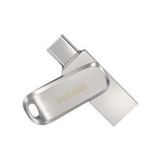 Накопичувач SanDisk  256GB USB 3.1 Type-A + Type-C Dual Drive Luxe Срібний
