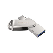 Накопичувач SanDisk  256GB USB 3.1 Type-A + Type-C Dual Drive Luxe Срібний