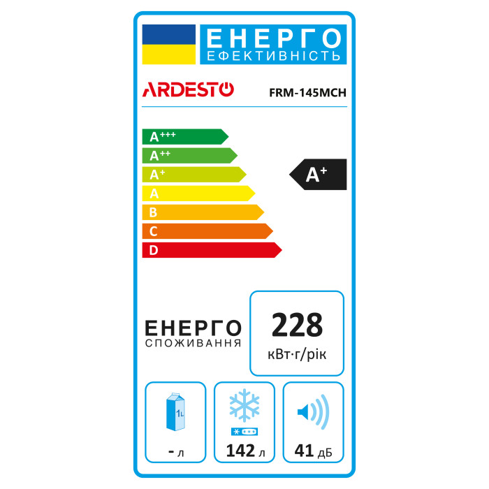 Морозильна скриня ARDESTO, 142л, А+, ST, режим холодильника, білий