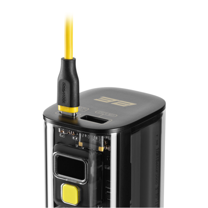 Акумулятор портативний літій-іонний Power Bank 2E Сrystal 24000мА·год, 100Вт