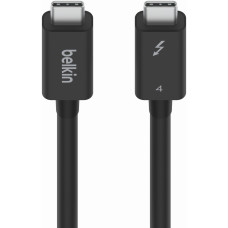 Кабель USB-C > USB-C заряджання/синхронізації Belkin 2м, 100Вт, Type-C Thunderbolt, 40Гбс, чорний