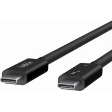 Кабель USB-C > USB-C заряджання/синхронізації Belkin 2м, 100Вт, Type-C Thunderbolt, 40Гбс, чорний