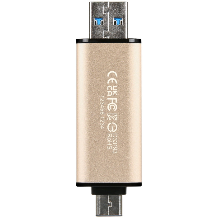 Накопичувач Transcend 256GB USB 3.2 Type-A + Type-C JetFlash 930 R420/W400MB/s Чорний