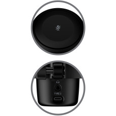 Мікрофон геймінговий HyperX DuoCast, Omni/Bi, USB-A, 2м, NGenuity, RGB, чорний