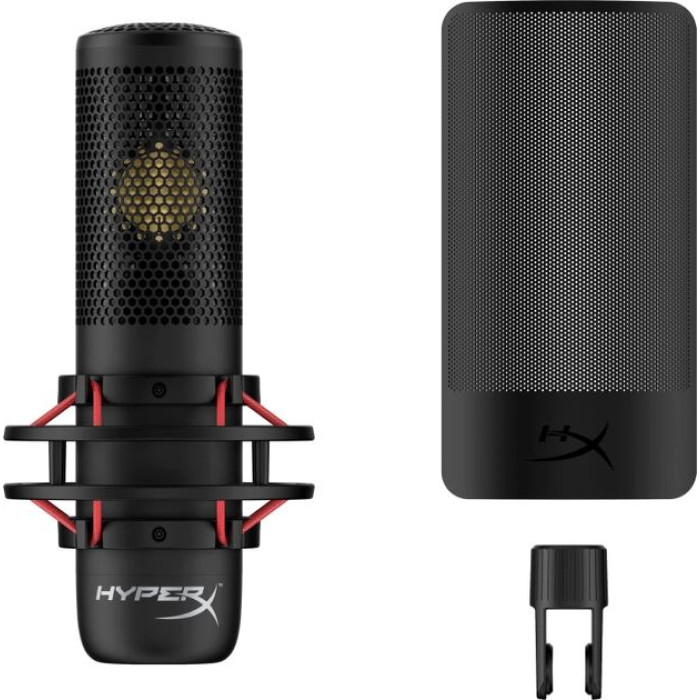 Мікрофон геймінговий HyperX ProCast, Bi, 3-pin XLR, no cable, з поп-фільтром, чорний