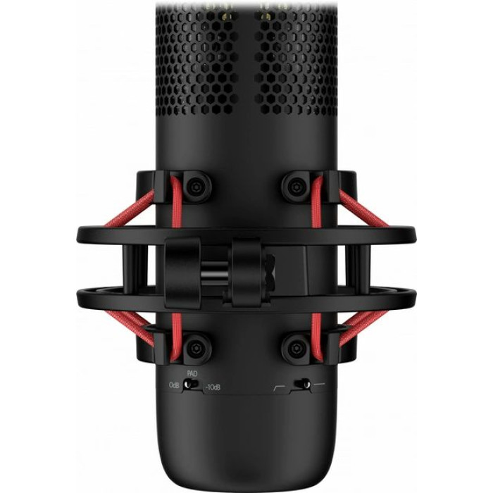 Мікрофон геймінговий HyperX ProCast, Bi, 3-pin XLR, no cable, з поп-фільтром, чорний