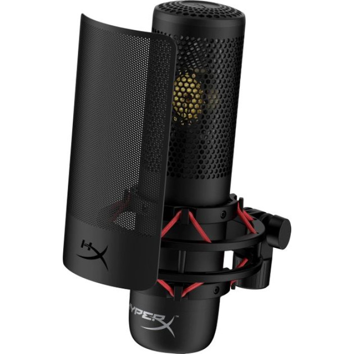 Мікрофон геймінговий HyperX ProCast, Bi, 3-pin XLR, no cable, з поп-фільтром, чорний