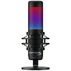Мікрофон геймінговий HyperX QuadCast S, Omni/Uni/Bi, USB-A, 3м, NGenuity, RGB, чорний