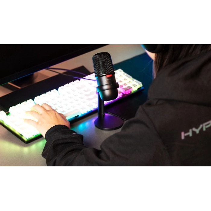 Мікрофон геймінговий HyperX SoloCast, Bi, USB-A, 2м, NGenuity, чорний