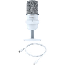 Мікрофон геймінговий HyperX SoloCast, Bi, USB-A, 2м, NGenuity, білий