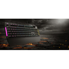Клавіатура мембранна ASUS TUF Gaming K1, 104key, USB-A, EN/UK, RGB, чорний