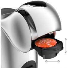 Кавоварка Krups капсульна Dolce Gusto Genio S Touch, 0.8л, капсули, сенcорне керування, сріблястий