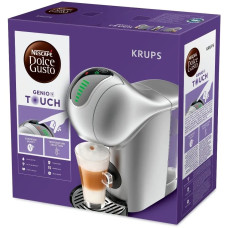 Кавоварка Krups капсульна Dolce Gusto Genio S Touch, 0.8л, капсули, сенcорне керування, сріблястий