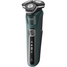 Бритва електр. Philips роторна Series 5000, 9Вт,  бритв.головок-3, Li-Ion, сух.+волог., тример, чорно-зелений