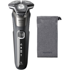 Бритва електр. Philips роторна Series 5000, 9Вт,  бритв.головок-3, Li-Ion, сух.+волог., тример, сірий