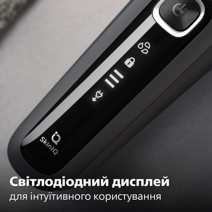 Бритва електр. Philips роторна Series 5000, 9Вт,  бритв.головок-3, Li-Ion, сух.+волог., тример, чохол, сірий