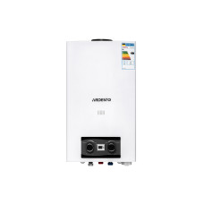 Газова колонка Ardesto X2, 10 л/хв., 20 кВт, розпалювання від батарейок, дисплей, білий
