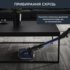 Пилосос Rowenta безпровідний Xforce Flex 14.60 Aqua, 200Вт, вологе прибирання, конт пил -0.9л, автон. робота до 70хв, НЕРА, чорно-синій