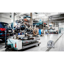 Вентилятор підлоговий Neo Tools NT10 професійний, 45см, 100Вт, двигун мідь 100%, срібний