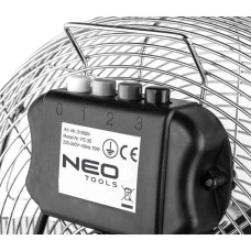 Вентилятор підлоговий Neo Tools NT09 професійний, 30см, 50Вт, кнопки, двигун мідь 100%, срібний