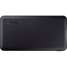 Акумулятор портативний літій-іонний power bank Trust Primo ECO, 10000мА·год, 2хUSB-A/USB-C, 15W, чорний
