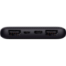 Акумулятор портативний літій-іонний power bank Trust Primo ECO, 10000мА·год, 2хUSB-A/USB-C, 15W, чорний