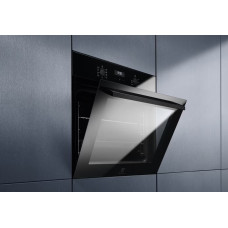 Духова шафа Electrolux електрична, 65л, A, дисплей, конвекція, телескопічні напрямні, чорний