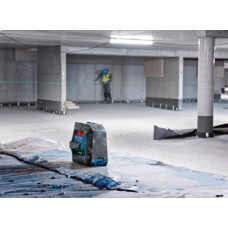 Нівелір лазерний Bosch Professional GCL 2-50 G, до 15м, ±0.3мм/м, в чемодані з тримачем RM 10, затиском DK 10, чохлом, мішенню, 0.58кг