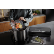 Вакууматор Electrolux для рулонів, пакетів і контейнерів, 120Вт, 30см, електронне керування, +1 рулон, пластик, сірий
