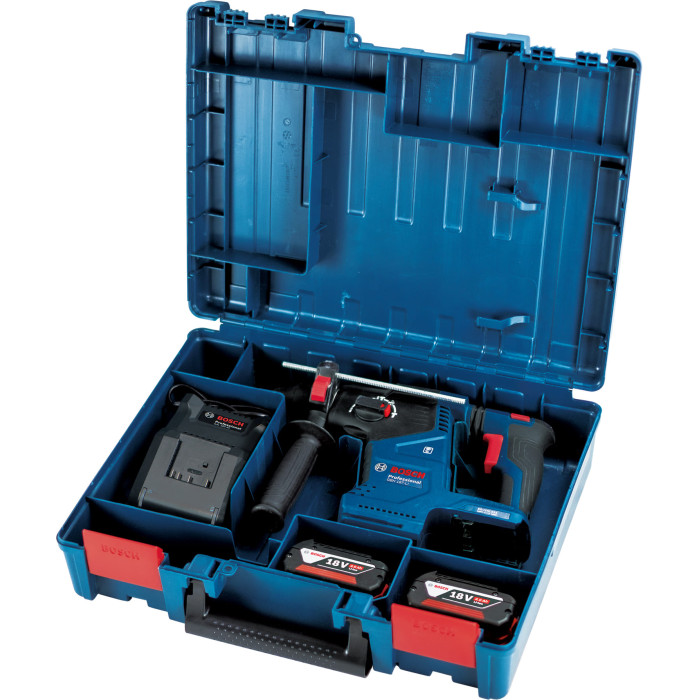Перфоратор акумуляторний Bosch Professional GBH 187-LI SDS-Plus 18В 2х5А·год 2.4Дж 2.9кг кейс