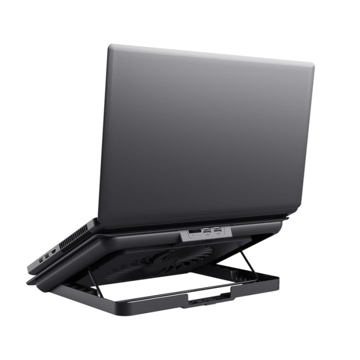 Підставка для ноутбука Trust Exto ECO, до 16", 2xUSB-A, сірий