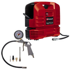 Компресор повітряний Einhell TC-AC 190 OF Set, безмасляний, 1100Вт, 190л/хв, 8бар, 5кг