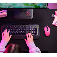 Миша Trust GXT 109 Felox, RGB, USB-A, рожевий