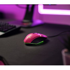 Миша Trust GXT 109 Felox, RGB, USB-A, рожевий