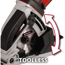Пила дискова акмуляторна Einhell TE-CS 18/89LI - Solo PXC 18В 89х10мм 1.72кг без АКБ та ЗП