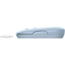 Миша Trust Puck Rechargeable,  Ultra-Thin,  BT/WL,  Silent, синій