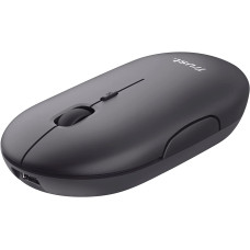 Миша Trust Puck Rechargeable,  Ultra-Thin,  BT/WL,  Silent,  чорний