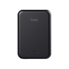 Акумулятор портативний літій-іонний power bank Trust Magnetic, 5000 мА·год, USB-C/бездротова зарядка, 15W, чорний