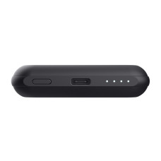 Акумулятор портативний літій-іонний power bank Trust Magnetic, 5000 мА·год, USB-C/бездротова зарядка, 15W, чорний