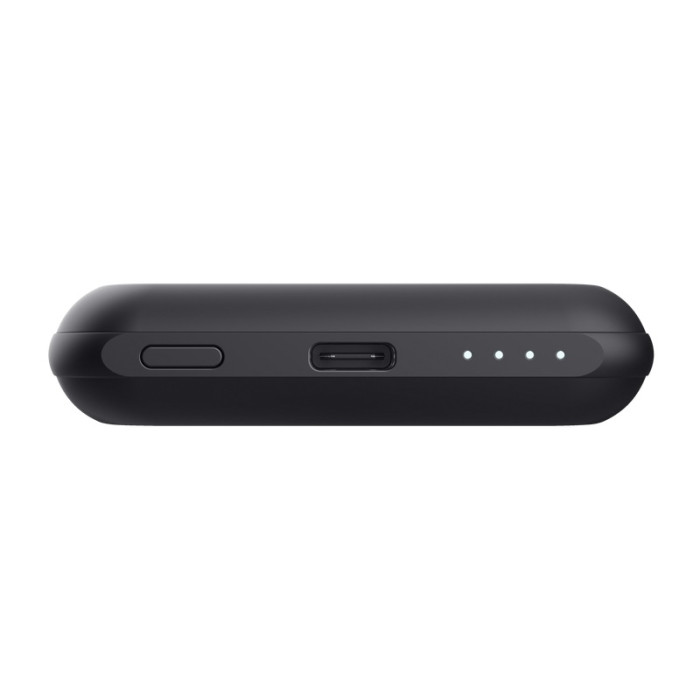 Акумулятор портативний літій-іонний power bank Trust Magnetic, 5000 мА·год, USB-C/бездротова зарядка, 15W, чорний
