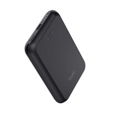 Акумулятор портативний літій-іонний power bank Trust Magnetic, 5000 мА·год, USB-C/бездротова зарядка, 15W, чорний