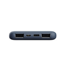 Акумулятор портативний літій-іонний power bank Trust Primo ECO, 10000мА·год, 2хUSB-A/USB-C, 15W, синій