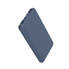 Акумулятор портативний літій-іонний power bank Trust Primo ECO, 10000мА·год, 2хUSB-A/USB-C, 15W, синій