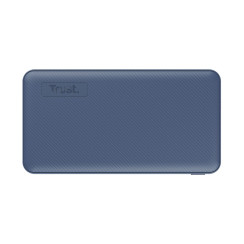 Акумулятор портативний літій-іонний power bank Trust Primo ECO, 10000мА·год, 2хUSB-A/USB-C, 15W, синій