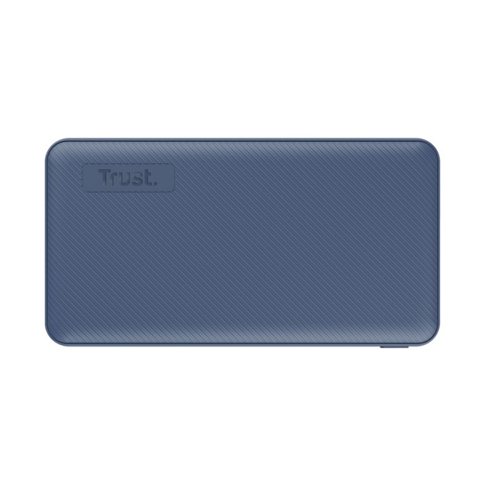 Акумулятор портативний літій-іонний power bank Trust Primo ECO, 10000мА·год, 2хUSB-A/USB-C, 15W, синій