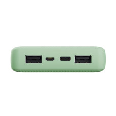 Акумулятор портативний літій-іонний power bank Trust Primo ECO, 20000мА·год, 2хUSB-A/USB-C, 15W, зелений