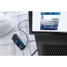 Далекомір лазерний Bosch Professional GLM 150-27 C, 0.08–150м, ±1.5мм, 0-360°, Bluetooth, чохол, 0.21кг