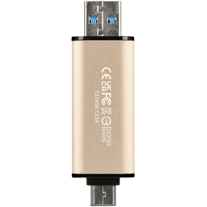 Накопичувач Transcend 128GB USB 3.2 Type-A + Type-C JetFlash 930 R420/W400MB/s Чорний